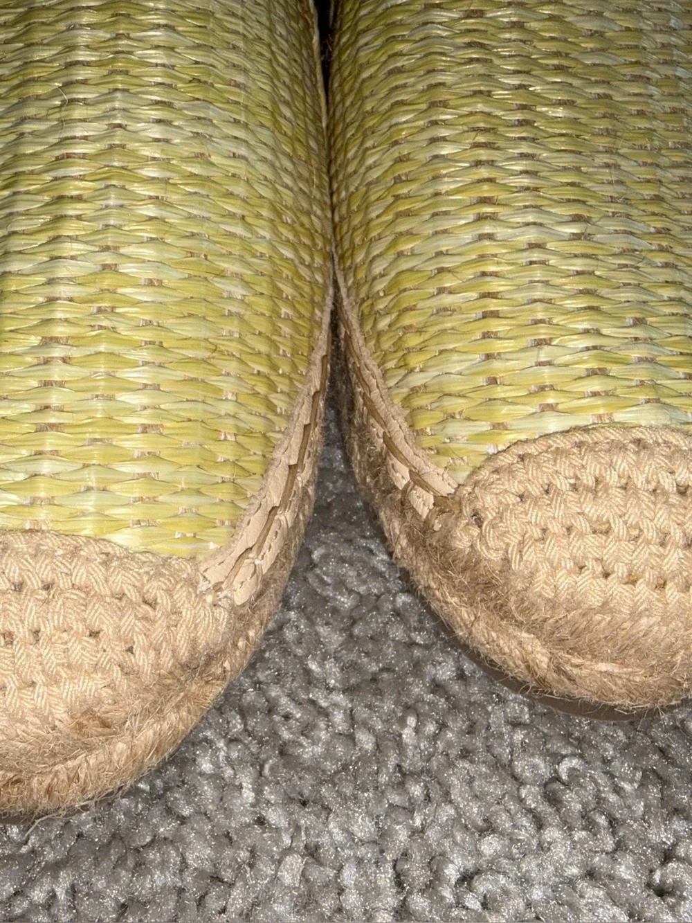 J. McLaughlin Shira Raffia Espadrille Slip On Shoes Natural Size 9